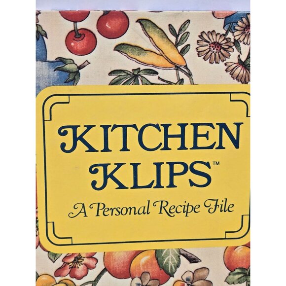Kitchen Klips Recipe File Book Barnes And Noble 1980's - Picture 2 of 9